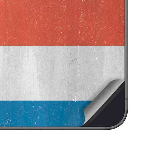 Costa Rican Flag Distressed Galaxy S24 Plus Skin